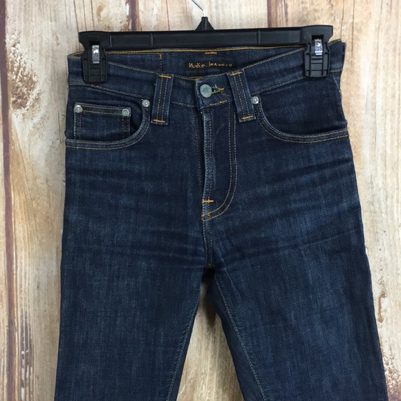 🐞Nudie Jeans High Kai in Rinsed Skinny Size 24 - Picture 5 of 15